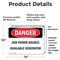 Signmission 2nd Power Source Available Generator, 14 in W x Rectangle, Vinyl Decal OS-2PACK-DS-D-1014-L-1950 - alternate 4